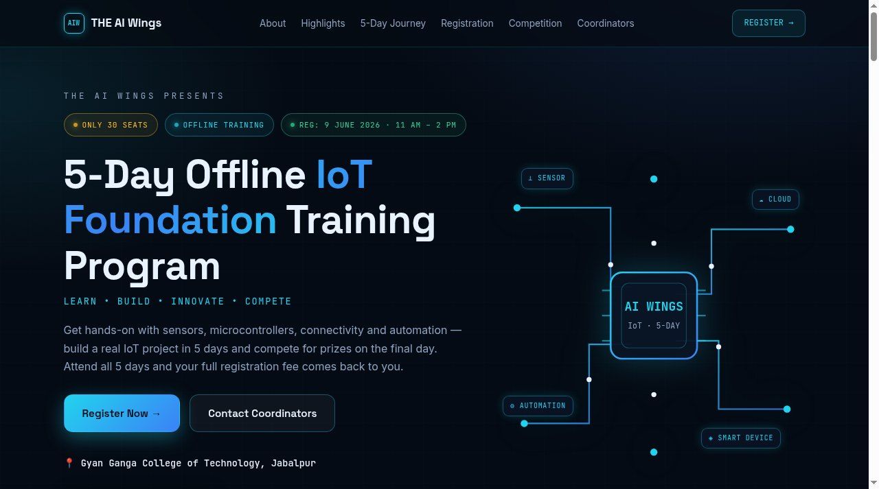 5-Day Offline IoT Foundation Training Program public interface